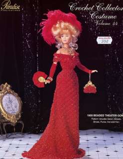 1908 Beaded Theater Gown Paradise Vol 44 Barbie Doll Crochet PATTERN 
