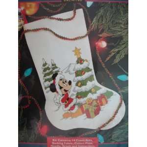   For Minnie Christmas Stocking Cross Stitch kit Arts, Crafts & Sewing
