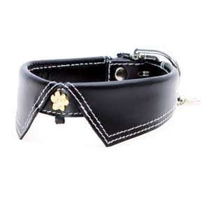  Black Savile Row Leather Collars 