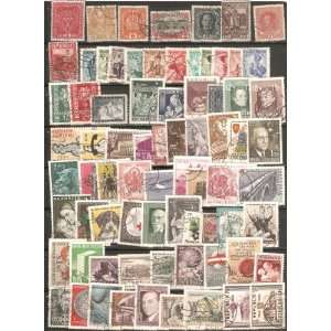  Collectible Postage Stamps 70 Stamp Austria Collection 