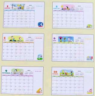 2012 Peanuts Snoopy Desk Calendar 19 x 14 cm H6015 Japan  