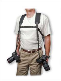   Dual Harness 3/8 2x Digital Camera Binocular Strap Nikon Canon Double