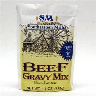 Southeastern Mills Roast Beef Gravy Mix, 4.5 Ounce Packages (Pack of 