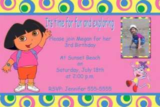 Dora the Explorer Diego & Boots Birthday Invitations  