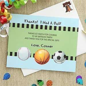  Personalized Kids Sports Thank You Cards Health 
