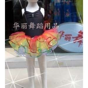   /girl new dance rainbow tutu/ ballet tutu skirt dress sz 4 5 6 7 8y