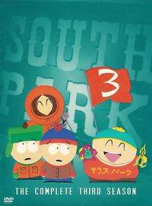   Park   The Complete Third Season   3 Disc DVD Set 097368796249  