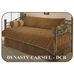   Textiles Dynasty Carmel Brown Daybed Comforter Cover Bedding Set