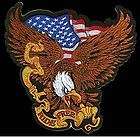 USA RIDE FREE WITH EAGLE Quality Biker Vest BACK PATCH!