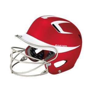 Easton Natural Grip Two Tone Batting Helmet Red/White JR 6 3/8   7 1/8 
