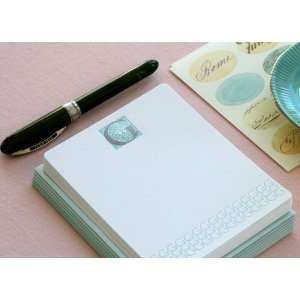  Letterpress Monogram Note Card Set G: Health & Personal 