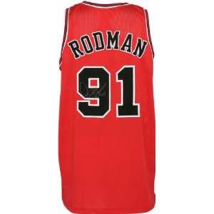  Dennis Rodman Chicago Bulls Autographed Jersey Sports 