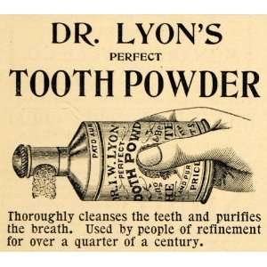   Perfect Tooth Powder Bottle Dental   Original Print Ad