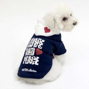 Dog Dog Collection Designer Dog Apparel   Laurie Love and Peace Hoodie 