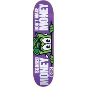  DGK Scared Money Purple Skateboard Deck   7.75 x 31.5 