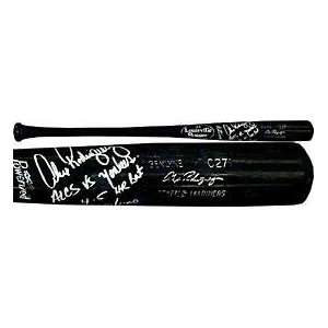 Alex Rodriguez ALCS vs Yankees 4 5 HR Bat Autographed 2000 ALCS Game 
