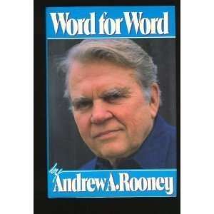  Word for Word [Hardcover] ANDY ROONEY Books