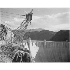 Ansel Adams Poster   Boulder Dam from the top 24 X 19