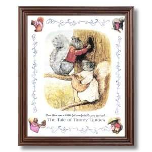  Framed Cherry Beatrix PotterTale Of Timmy Tiptoe Squirrel 