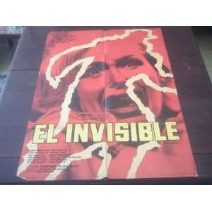 Original Argentine Movie Poster Der Unsichtbare The Invisible Terror 