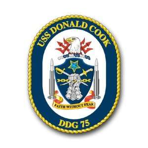  US Navy Ship USS Donald Cook DDG 75 Decal Sticker 3.8 6 