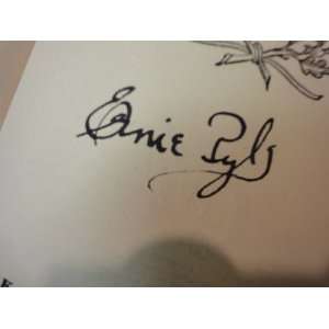  Pyle, Ernie Brave Men 1944 Book Signed Autograph WW II 