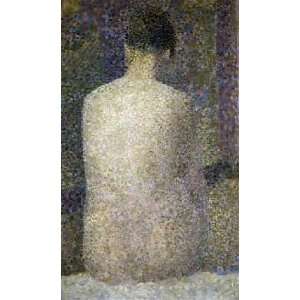  Pose From The Back by Georges Seurat. Size 9.63 X 16.00 