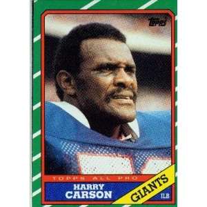  1986 Topps #152 Harry Carson   New York Giants (Football 