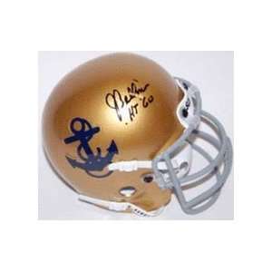 Joe Bellino Autographed Navy Midshipmen Schutt Throwback Mini Helmet 