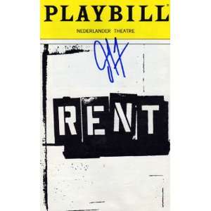 Joey Fatone Autographed RENT Signed PLAYBILL