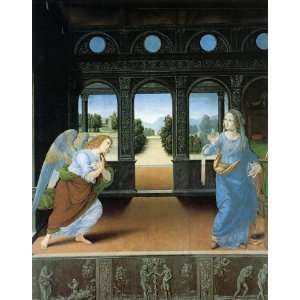  CANVAS The Annunciation Angels 1480 85 by Lorenzo Di Credi 