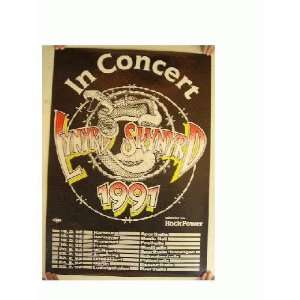 Lynyrd Skynyrd Tour Poster German 1991
