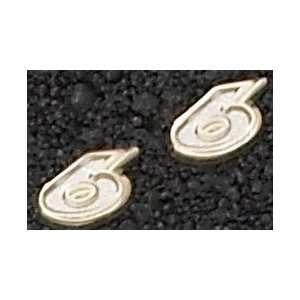 Mark Martin #6 14kt Gold Post Earrings