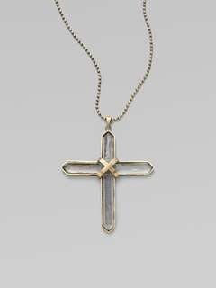 Low Luv   Crystal Cross Necklace   Saks 