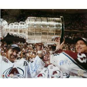 Patrick Roy & Ray Bourque Signed 16x20