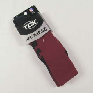 NEW TCK Elite Baseline Basketball Socks, Cardinal/Black, proDRI, Calf 