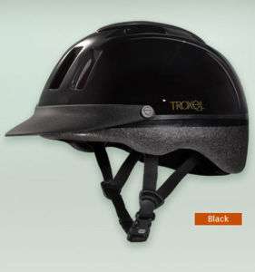Troxel Sport Horse tack riding helmet Black Medium  