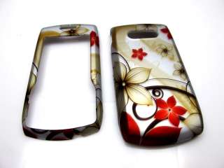 RED GOLD FALL FLOWERS HARD SHELL SNAP ON COVER CASE LG 620G PHONE 