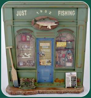 Fishing Tackle Store Bait Shop Decoration Rods Reels Tackle Shadow Box 