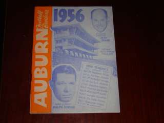 EXTREMELY RARE 1956 Auburn Tigers football MEDIA GUIDE  