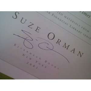  Orman, Suze The Road To Wealth 2001 Book Signed 