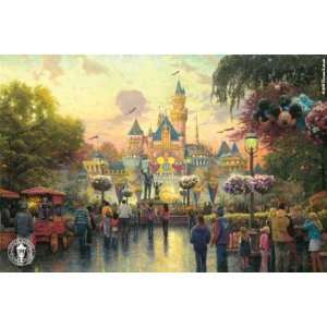 Thomas Kinkade   Disneyland 50th Anniversary SN Paper