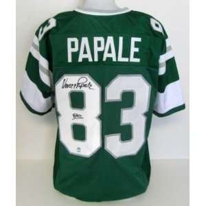  Vince Papale Autographed Uniform   Green SI   Autographed 