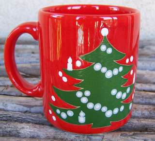 Waechtersbach Christmas Tree Mug W. Germany Red Nice  