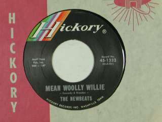 The NEWBEATS 45 RUN BABY RUN / MEAN WOOLY WILLY ~ HICKORY VG++  