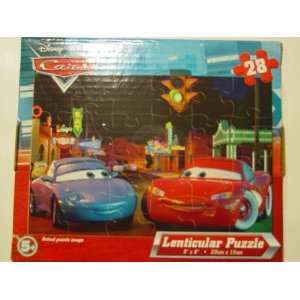 com Disney Pixar Cars Lenticular Puzzle   Lightning McQueen and Sally 