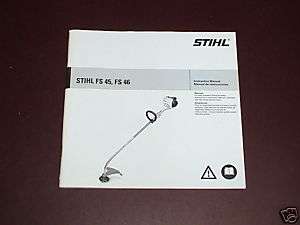 STIHL Owners Instruction Manual Weed Trimmer FS 45 46  