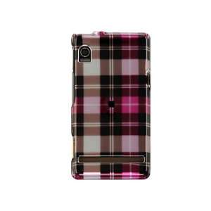  Motorola A855 Droid Graphic Case   Pink Check: Cell Phones 