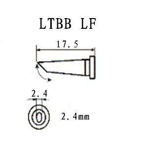 FOR Weller LTBB LF Soldering Tip 2.4mm NEW  