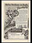 1943 *Harley Davidsons are Really Standing Up* vintage WWII AD